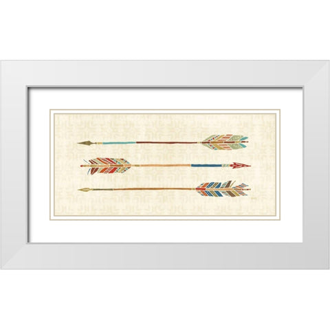 Southwest at Heart VIII White Modern Wood Framed Art Print with Double Matting by Charron, Veronique