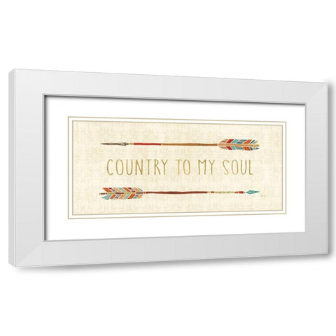 Southwest at Heart X White Modern Wood Framed Art Print with Double Matting by Charron, Veronique