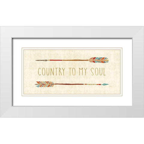 Southwest at Heart X White Modern Wood Framed Art Print with Double Matting by Charron, Veronique