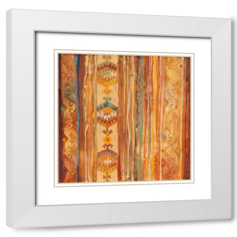 Arizona White Modern Wood Framed Art Print with Double Matting by Hristova, Albena
