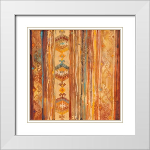 Arizona White Modern Wood Framed Art Print with Double Matting by Hristova, Albena