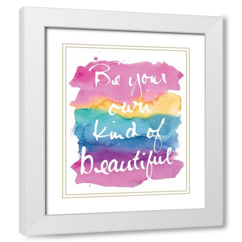 Miami Beautiful White Modern Wood Framed Art Print with Double Matting by Schick, Mike