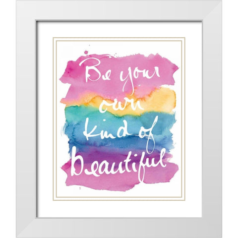 Miami Beautiful White Modern Wood Framed Art Print with Double Matting by Schick, Mike