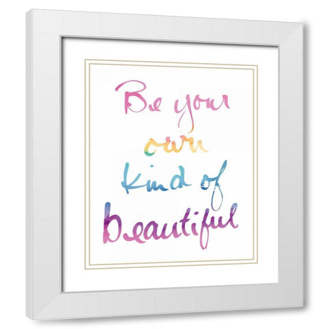 Miami Beautiful White White Modern Wood Framed Art Print with Double Matting by Schick, Mike