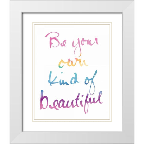 Miami Beautiful White White Modern Wood Framed Art Print with Double Matting by Schick, Mike