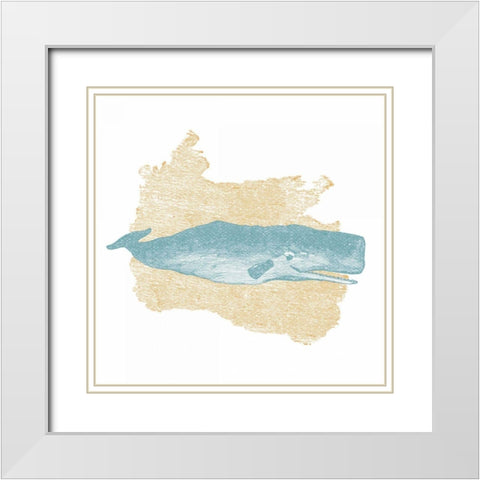 Sea Brights III White Modern Wood Framed Art Print with Double Matting by Wild Apple Portfolio