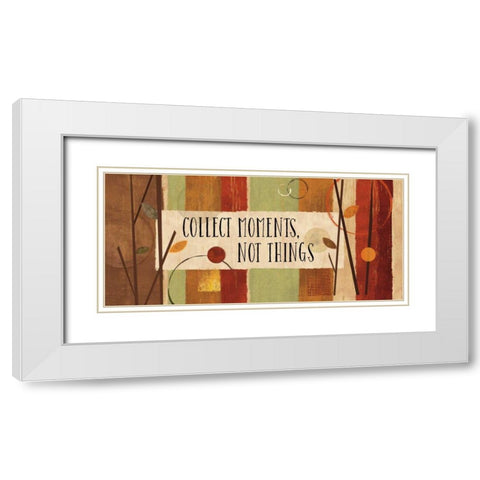 Modern Forest Quote IV White Modern Wood Framed Art Print with Double Matting by Charron, Veronique