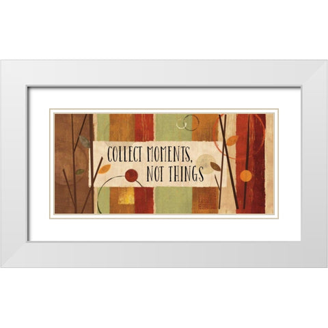 Modern Forest Quote IV White Modern Wood Framed Art Print with Double Matting by Charron, Veronique