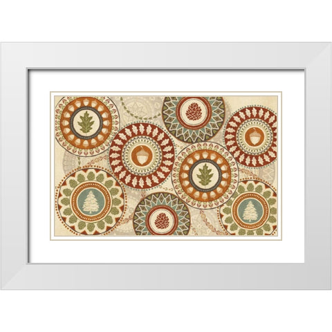 Lodge Resort V White Modern Wood Framed Art Print with Double Matting by Charron, Veronique