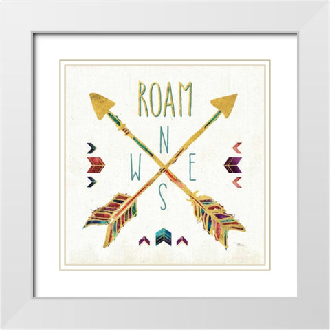 Beautiful Arrows VI White Modern Wood Framed Art Print with Double Matting by Pela Studio