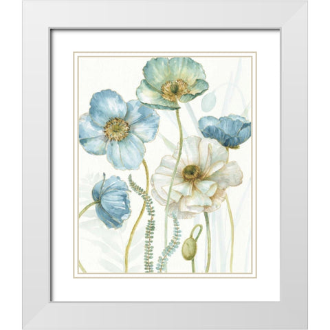 My Greenhouse Flowers VI White Modern Wood Framed Art Print with Double Matting by Audit, Lisa