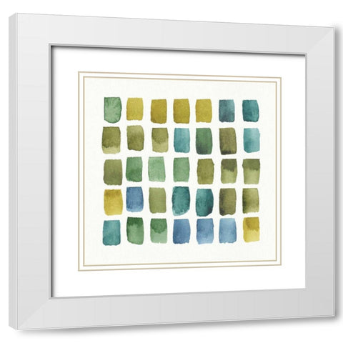 My Greenhouse Geo III White Modern Wood Framed Art Print with Double Matting by Audit, Lisa