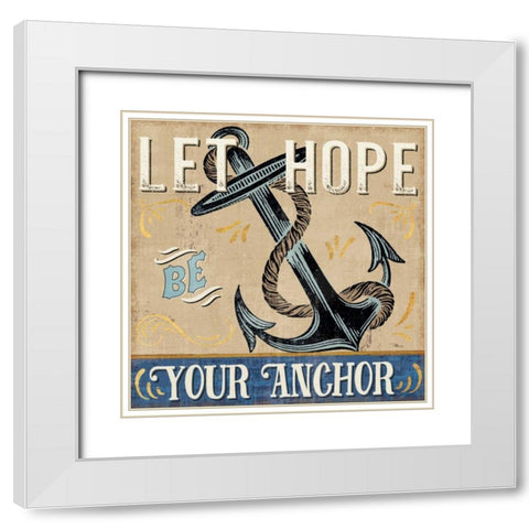 A Great Journey VI White Modern Wood Framed Art Print with Double Matting by Pela Studio