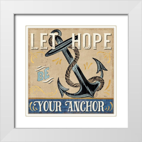 A Great Journey VI White Modern Wood Framed Art Print with Double Matting by Pela Studio