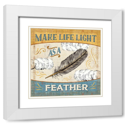 A Great Journey VIII White Modern Wood Framed Art Print with Double Matting by Pela Studio