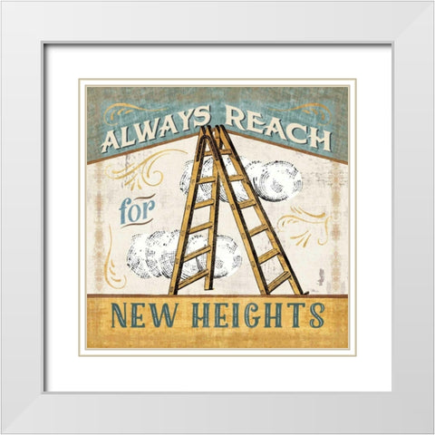 A Great Journey IX White Modern Wood Framed Art Print with Double Matting by Pela Studio