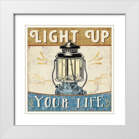 A Great Journey X White Modern Wood Framed Art Print with Double Matting by Pela Studio