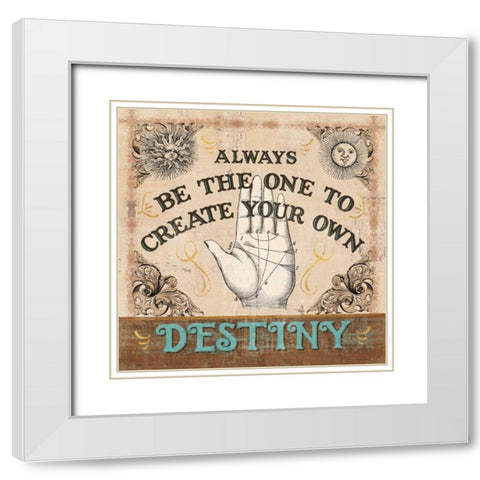 A Great Journey XI White Modern Wood Framed Art Print with Double Matting by Pela Studio