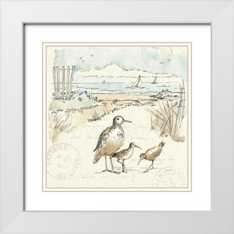 Coastal Breeze X White Modern Wood Framed Art Print with Double Matting by Tavoletti, Anne