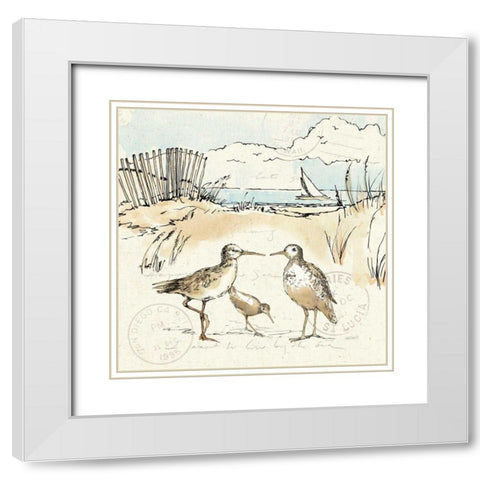 Coastal Breeze XI White Modern Wood Framed Art Print with Double Matting by Tavoletti, Anne