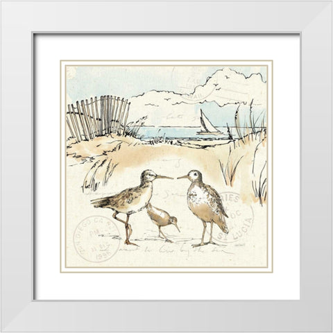 Coastal Breeze XI White Modern Wood Framed Art Print with Double Matting by Tavoletti, Anne