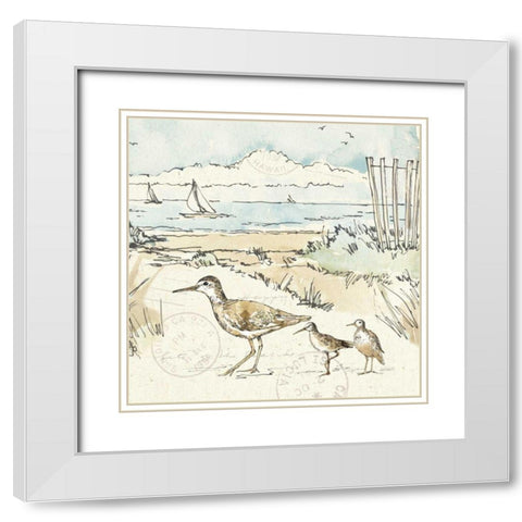 Coastal Breeze XII White Modern Wood Framed Art Print with Double Matting by Tavoletti, Anne