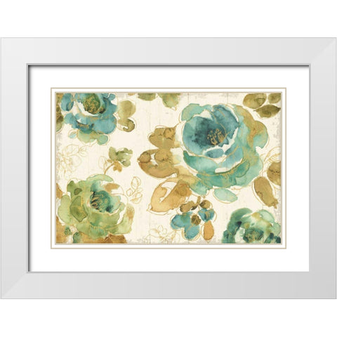 My Greenhouse Roses I on Wood Cream White Modern Wood Framed Art Print with Double Matting by Audit, Lisa