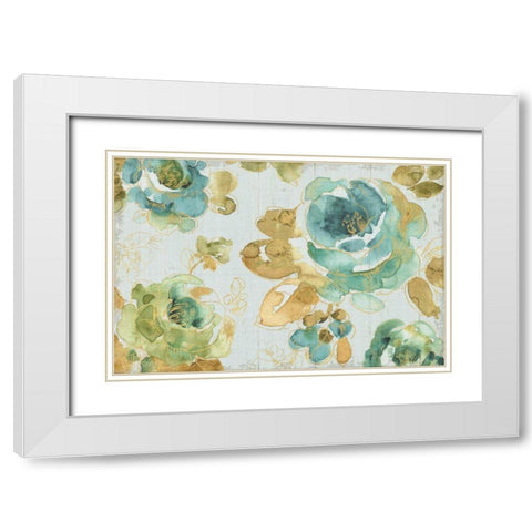 My Greenhouse Roses I Gray White Modern Wood Framed Art Print with Double Matting by Audit, Lisa