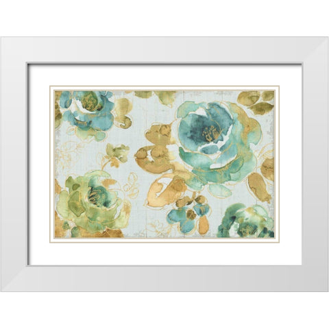 My Greenhouse Roses I Gray White Modern Wood Framed Art Print with Double Matting by Audit, Lisa