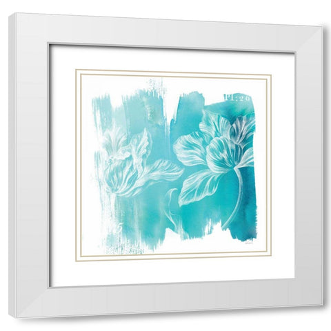 Water Wash II White Modern Wood Framed Art Print with Double Matting by Schlabach, Sue