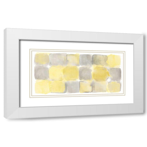 Two Tone III White Modern Wood Framed Art Print with Double Matting by Schick, Mike