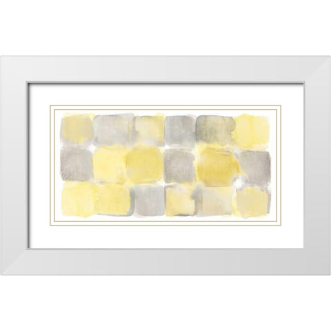 Two Tone III White Modern Wood Framed Art Print with Double Matting by Schick, Mike