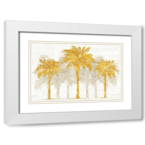 Palm Coast I White Modern Wood Framed Art Print with Double Matting by Schlabach, Sue