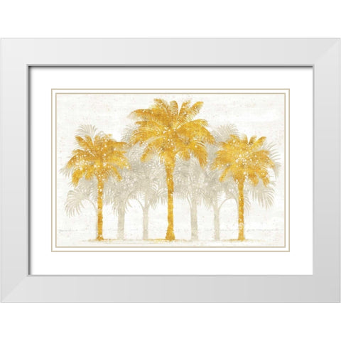 Palm Coast I White Modern Wood Framed Art Print with Double Matting by Schlabach, Sue