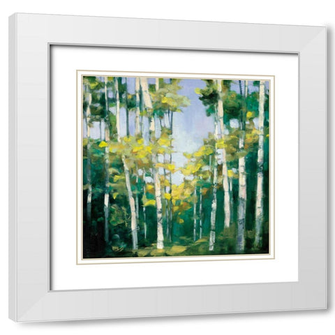 Cripple Creek White Modern Wood Framed Art Print with Double Matting by Purinton, Julia