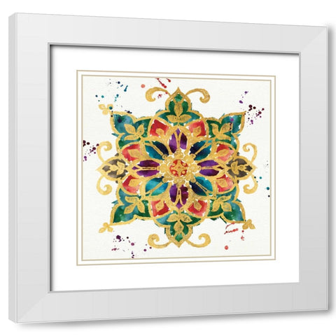Little Jewels I White Modern Wood Framed Art Print with Double Matting by Aiken, Jess