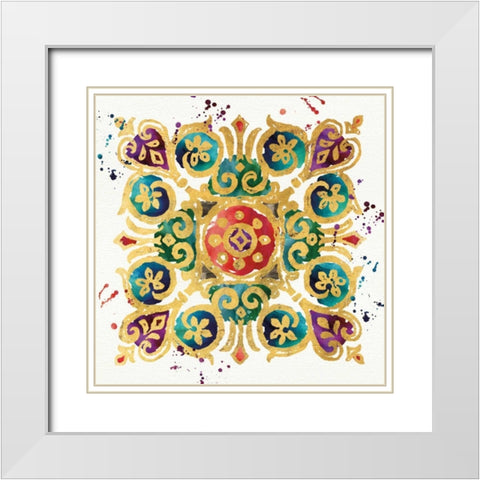 Little Jewels III White Modern Wood Framed Art Print with Double Matting by Aiken, Jess
