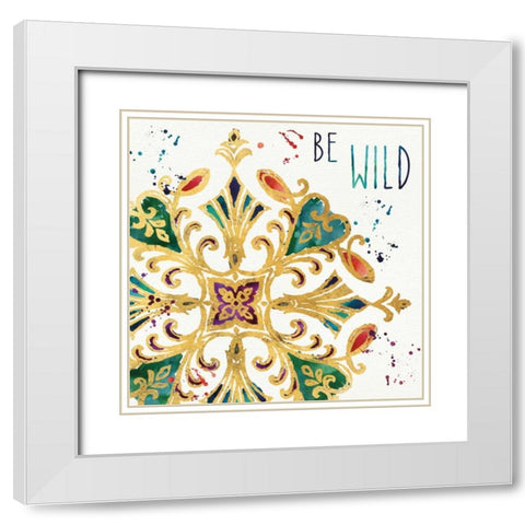 Little Jewels Words II White Modern Wood Framed Art Print with Double Matting by Aiken, Jess
