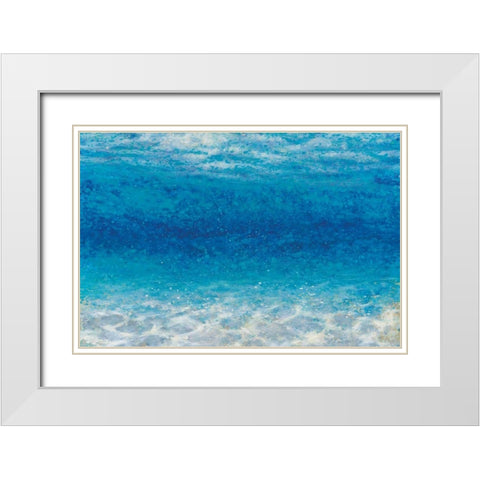Underwater I White Modern Wood Framed Art Print with Double Matting by Wiens, James