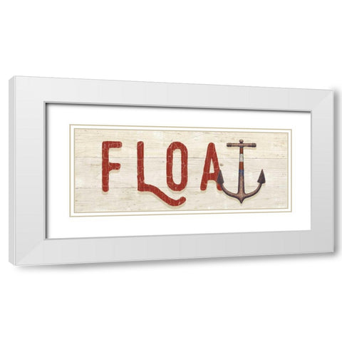 Nautique VIII White Modern Wood Framed Art Print with Double Matting by Wiens, James