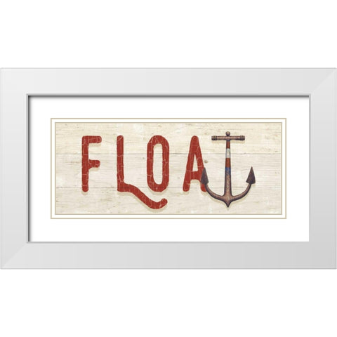 Nautique VIII White Modern Wood Framed Art Print with Double Matting by Wiens, James