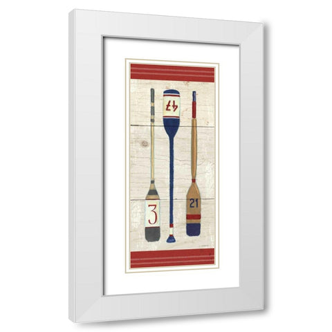 Nautique X White Modern Wood Framed Art Print with Double Matting by Wiens, James