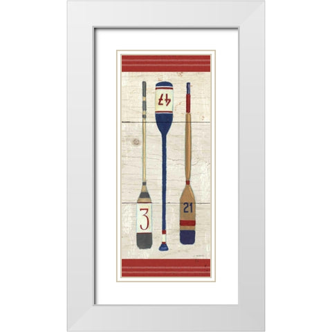 Nautique X White Modern Wood Framed Art Print with Double Matting by Wiens, James