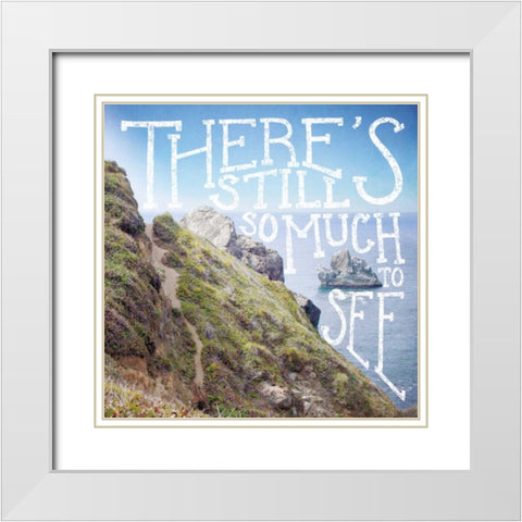 Coastal Adventures I White Modern Wood Framed Art Print with Double Matting by Marshall, Laura