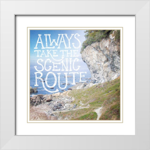 Coastal Adventures II White Modern Wood Framed Art Print with Double Matting by Marshall, Laura