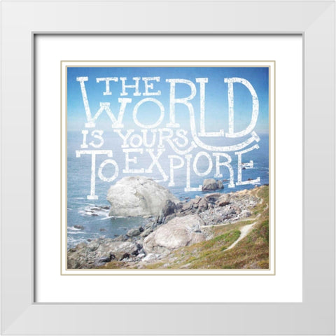 Coastal Adventures IV White Modern Wood Framed Art Print with Double Matting by Marshall, Laura