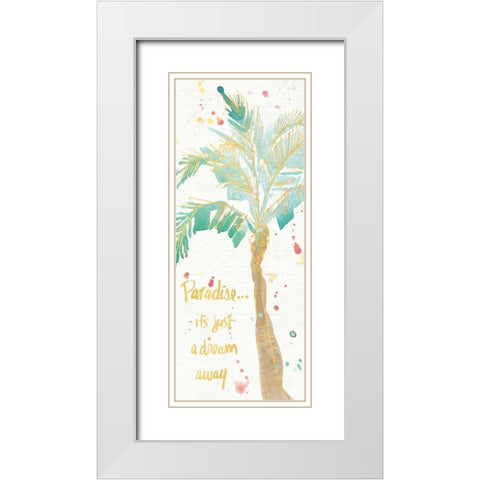 Flamingo Fever IX White Modern Wood Framed Art Print with Double Matting by Tavoletti, Anne
