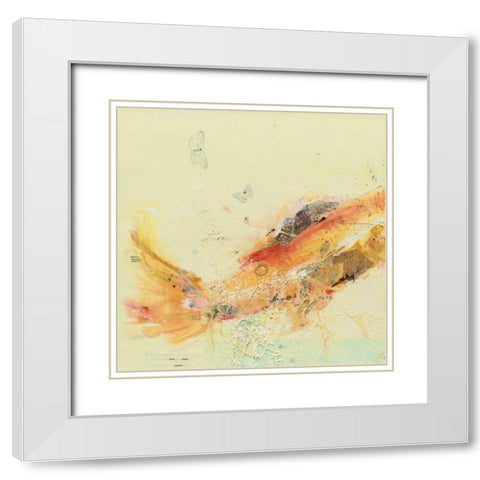 Fish in the Sea I White Modern Wood Framed Art Print with Double Matting by Day, Kellie