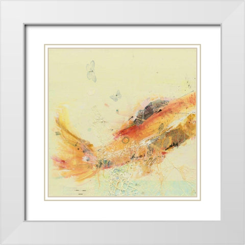 Fish in the Sea I White Modern Wood Framed Art Print with Double Matting by Day, Kellie