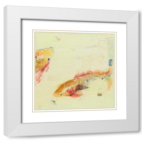 Fish in the Sea II White Modern Wood Framed Art Print with Double Matting by Day, Kellie